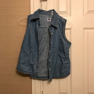 gap jean jacket vest